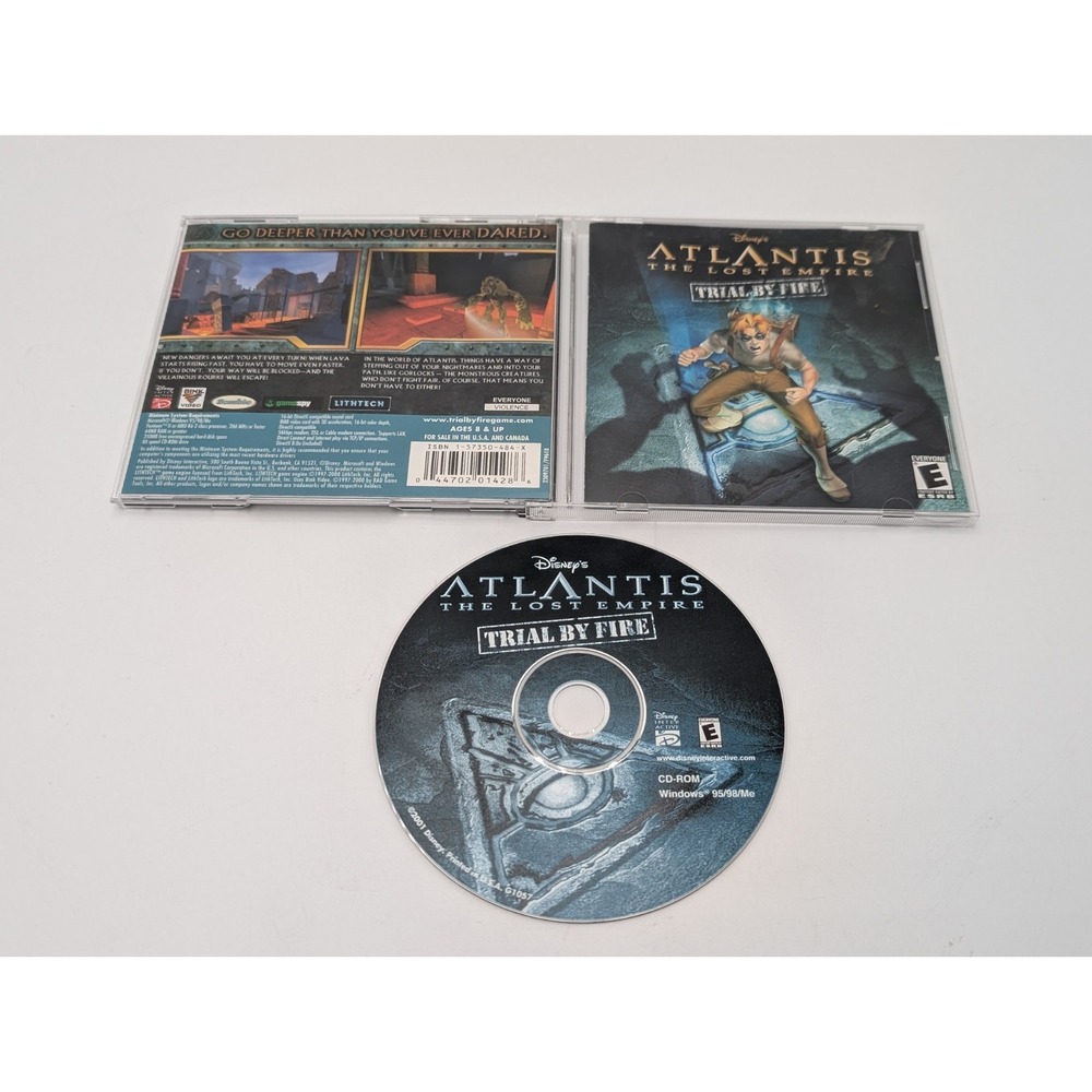 Disney's Atlantis: The Lost Empire -- Trial by Fire (PC, 2001)  Near Mint Disc